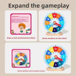 Réveil éducatif pour la petite enfance - Contreplaqué et bois de caoutchouc écologiques pour les enfants de 3 à 6 ans - Cadeaux d'anniversaire pour garçons et filles - Product Image 5