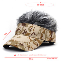 En gros Hommes À La Mode Camo Réglable Pare-Soleil Cap Logo Personnalisé Broderie Haute À Pointes Perruque Cheveux Chapeaux D'affaires Argyle Fruit