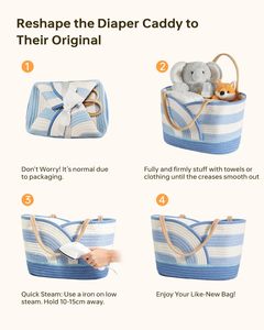 Bolsa <span class=keywords><strong>de</strong></span> mano grande portátil con estampado <span class=keywords><strong>de</strong></span> tela <span class=keywords><strong>de</strong></span> algodón, organizador <span class=keywords><strong>de</strong></span> pañales resistente al agua, garantía <span class=keywords><strong>de</strong></span> por vida <span class=keywords><strong>para</strong></span> Recién <span class=keywords><strong>Nacido</strong></span> Baby Shower - Product Image 2