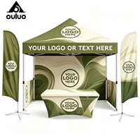 Tente de réception carrée en aluminium pour mariages et fêtes intérieures/extérieures 3x3m, en tissu Oxford 420D imperméable, portable et écologique, idéale pour les salons professionnels