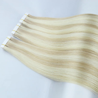 Extensiones de Cabello Ruso Remy de Doble Cara al por Mayor, Extensiones de Cabello Humano Teñido con Trama Invisible de Doble Cara