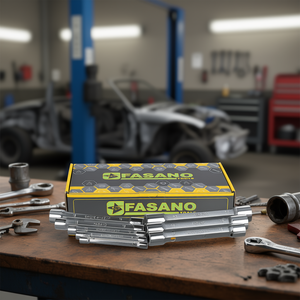 Fasano Socket Wrench Set <b>Chrome</b> Vanadium 8-22mm Automotive Repair Tools - Product Image 3