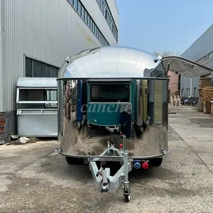 Chariot de restauration entièrement équipé en acier inoxydable pour pizzas et tacos, 3m, camion de restauration rapide, remorque alimentaire mobile commerciale pour extérieur - Product Image 1