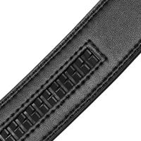 Ceinture en cuir véritable de vachette de luxe pour homme, personnalisable avec logo, largeur 3,5 cm, sangle automatique 110-130 cm