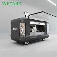 Camion de cuisine mobile WECARE entièrement équipé pour la vente de kebabs, pizzas, glaces, burgers, café, desserts, crêpes et autres en-cas.