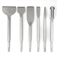 Jeu de burins plats SDS MAX PLUS pour marteau perforateur, pour maçonnerie et pierre dure