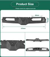 GreenYi 170 °   Kamera Pandang Belakang AHD 1080P Dynamic Trajectory Trunk Handle untuk Jeep Compass 2017-2019 Android Head Unit