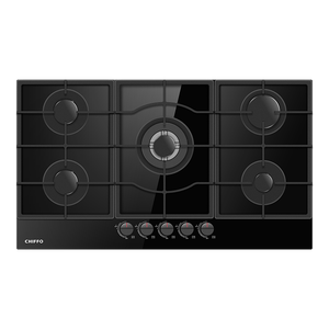 Встраиваемая газовая варочная панель на 5 конфорок, электронный поджиг, стеклянная поверхность, защита от потухания пламени, 32 дюйма, для домашнего использования - Product Image 3