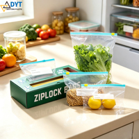 Bolsa de Plástico Transparente con Cierre Hermético, Libre de BPA, para Almacenamiento de Alimentos Congelados, Personalizable al por Mayor, para Clasificación de Alimentos