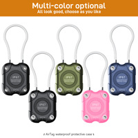 Cubierta protectora de material TPU + PC para AirTag Locator Tracker para niños Mascotas Perros Equipaje