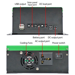 Bộ biến tần năng lượng mặt trời lai sóng sin thuần một pha 500W chuyển đổi 24V12V sang 220V Thích hợp cho hệ thống năng lượng mặt trời ngoài lưới điện - Product Image 3