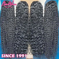 Perruque en cheveux humains vierges birmans, sans colle, avec dentelle frontale, pour femmes noires, prête à porter, par un fabricant professionnel