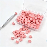 Lot de 50/100 éponges carrées pour nail art, pinceaux dégradés pour ongles, éponges à gel pour la conception de vernis, stylo applicateur, fournitures de manucure