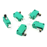 Micro-interrupteur à lame à bouton-poussoir miniature à levier court à 2 broches, conception compacte et haute sensibilité M89 KW12