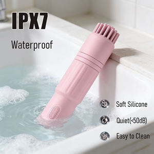 Mini vibratore femmina portatile con 9 potenti frequenze di vibrazione tipo-C ricarica copricapo sostituibili - Product Image 3