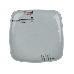 Assiette carrée en mélamine de qualité A5 Bords carrés modernes pour nouilles sautées Riz frit Bol en plastique libre-service pour plats froids - Product Image 5