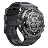 Smartwatch Tattico di Grado Militare K56PRO con Display IPS da 1,39 Pollici, Batteria da 400mAh, Telaio in Lega di Zinco, Orologio Sportivo Intelligente