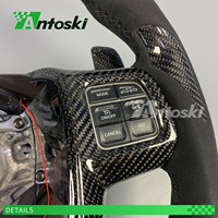 Volant sport en fibre de carbone personnalisé avec écran LED intelligent pour Chrysler 200, 200S, 300, 300C, Pacifica (2011-2015)