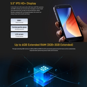 Nouveauté <span class=keywords><strong>DOOGEE</strong></span> <span class=keywords><strong>S41</strong></span> Téléphone robuste 3GB+16GB 6300mAh Téléphones mobiles 4G Smartphones Android - Product Image 4