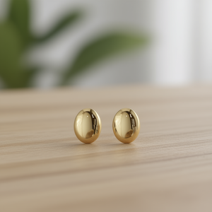 Pendientes de Bola de Oro Blanco E3711, Joyería Clásica Unisex de Moda - Product Image 2