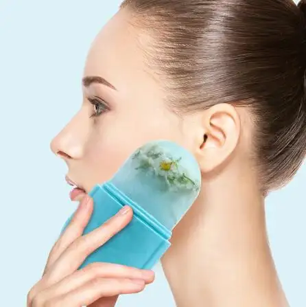 Rullo facciale riutilizzabile coppe per massaggio al ghiaccio strumento per la cura della pelle del viso per Mini massaggio freddo a casa o in movimento