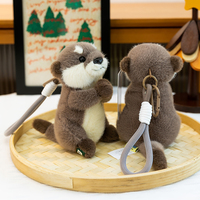 Peluche douce en forme de loutre de mer, jouet animal simulé, compagnon de sommeil, coussin décoratif pour machine à griffes, souvenir, porte-clés