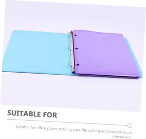 Bộ hộp lưu trữ tệp 6 mảnh, thư mục <span class=keywords><strong>PP</strong></span> hai khe, nhẹ và phù hợp cho các trường văn phòng, dễ dàng vệ sinh. - Product Image 4
