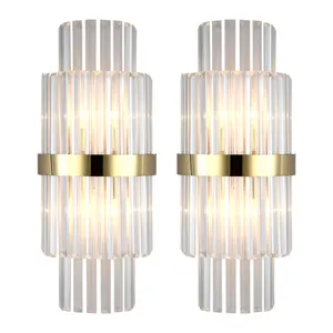 Luxury Indoor Vanity Sconces Lighting Living Room corridor lamp LED K9 Crystal Modern Bathroom Wall Lamp