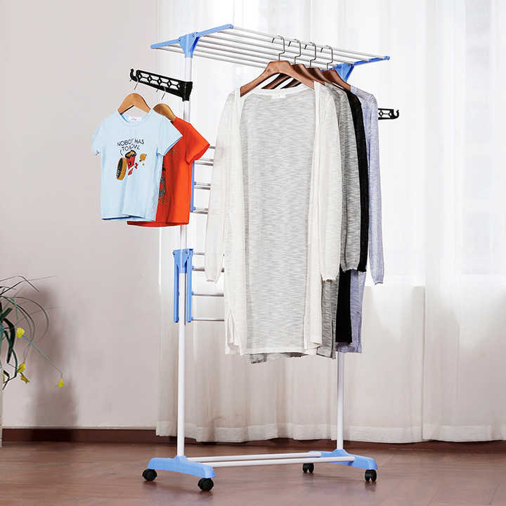 Multilayer Drying Rack Competitive Stretchable Drying Rack Blue Drying ...