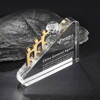 Artisanat en métal de haute qualité de nombreux types de récompense verre de cristal poli trophée tasse en gros pas cher