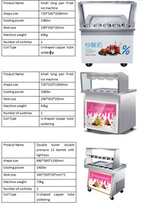 New Mini phẳng Pan Fry Ice Roll máy để làm trái cây có hương vị chiên kem cuộn Điều kiện Mới - Product Image 4