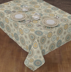 Premium Custom Print Cotton <b>Tablecloth</b> With Designer Custom Print Table Cloth Elegant Dining Table Cover Eco Friendly <b>Washable</b> - Product Image 2