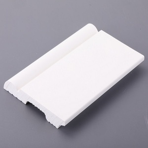 Accesorios para pisos Color blanco puro <span class=keywords><strong>de</strong></span> alta densidad 10cm Altura PS Zócalo para esquina <span class=keywords><strong>de</strong></span> piso - Product Image 2
