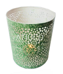 Bougie votive ronde antique en métal la plus vendue pour les mariages et les événements et les décorations pour la maison - Product Image 5