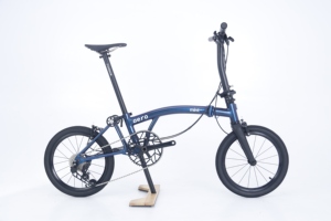 Bicicleta Plegable MINTparts-aero 2026 de 16 Pulgadas, 7 Velocidades, Cuadro de Aluminio, Horquilla de Fibra de Carbono, Neumáticos Anchos, Plegable en Tres Partes, Aero 1 Esto - Product Image 1