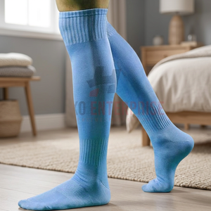 Chaussettes de sport montantes pour adultes, respirantes, en coton noir uni, pour l'entraînement athlétique et le football, idéales pour le printemps - Product Image 2