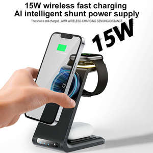 Trendy 2026 3-in-1 Foldable Magnetic Wireless <b>Charger</b> with QC3.0 15W 2 Type-C Ports for Smartphone Earphone & Smart Watch - Product Image 5