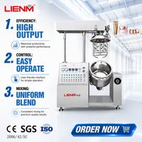 LIENM Machine d'émulsification et d'homogénéisation automatique personnalisée pour cosmétiques, crèmes liftantes, gels douche, avec moteur 150L-1000L