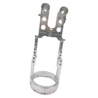 Cadre en alliage d'aluminium Ballwey argenté, usinage CNC 5 axes de précision, 90x150mm, certifié ISO9001, usinage OEM/ODM accepté