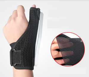 Hot Sale <strong>Wrist</strong> Wraps Thumb Loops <strong>Wrist</strong> Support Braces Reversible Compression Support Steel <strong>Plate</strong> Support - Product Image 1