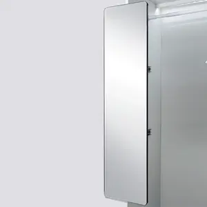 Closet Mirror, Sliding Out Mirror Mounted with Retractable Rail for Wardrobe, Fold Away Full Length Dressing Mirror