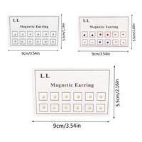 Getta Unisexe 12 pièces/carte 3mm Clou magnétique pour nez et lèvre, Faux piercing sexy, Anneau de nez, Bijoux à porter sans perçage pour femmes et hommes