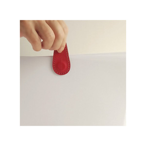 Creative custom leather <b>bookmarks</b>, versatile bag pocket holders, simple and stylish leather cord winders. - Product Image 5