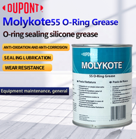 WJMOLYKOTE Graisse silicone multi-usages 55-O-Ring 1kg Lubrifiant pour filetage et joints toriques NLGI 2 Viscosité -65~175 Température de fonctionnement