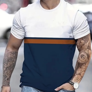 <b>Polyester</b> Sublimated Printing Short Sleeve Digital Printing Crew Neck Sports <b>Tshirts</b> for Men - Product Image 2