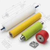 Fabricant OEM professionnel de rouleaux en polyuréthane moulés sur mesure, rouleaux en caoutchouc PU résistants à l'usure