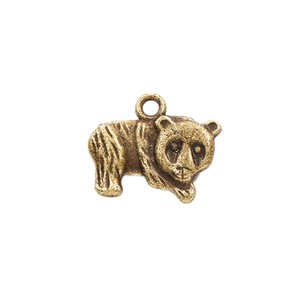 Colgante de Oso <span class=keywords><strong>Panda</strong></span> 3D de Aleación de Zinc con Acabado Plata Antigua para Souvenir de Zoológico y Fabricación de Joyería - Product Image 3