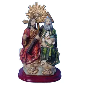 Decoración personalizada religiosa poliresina niño Jesús de Praga estatua