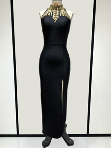 Black and Gold Formal Dresses - Elegant Women's Wear