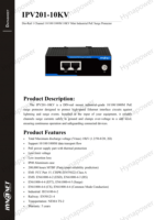 Parafoudre industriel 1 canal Gigabit PoE OEM/ODM 10KV DIN-Rail -40 à 75°C ℃   CE FCC pour AP sans fil Hynapower IPV201-10KV